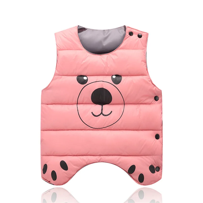 Детский жилет с рисунком ангела хлопковая верхняя одежда для мальчиков и девочек