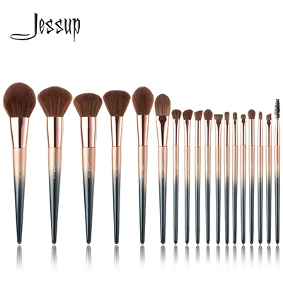 T264 Jessup 18 шт. набор кистей для макияжа T264 косметичка CB006 pincel maquiagem профессиональная кисть для растушевки теней - Handle Color: T264