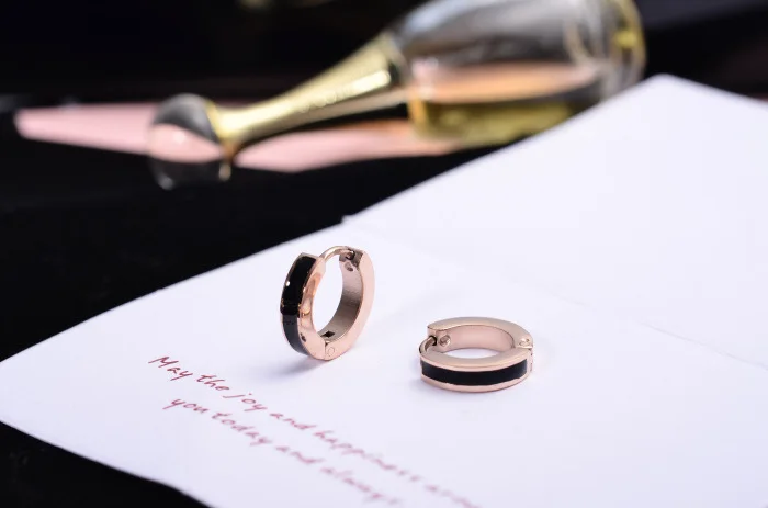 Titanium steel rose gold Earrings for woman Charm Jewelry stainless Personality Geometry shell Love | Украшения и аксессуары