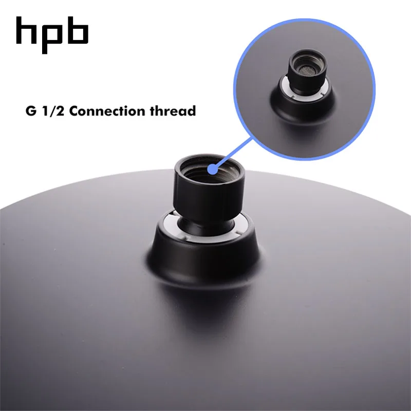 HPB потолочные 9 дюймовые круглые душевые головки высокого давления для ванной