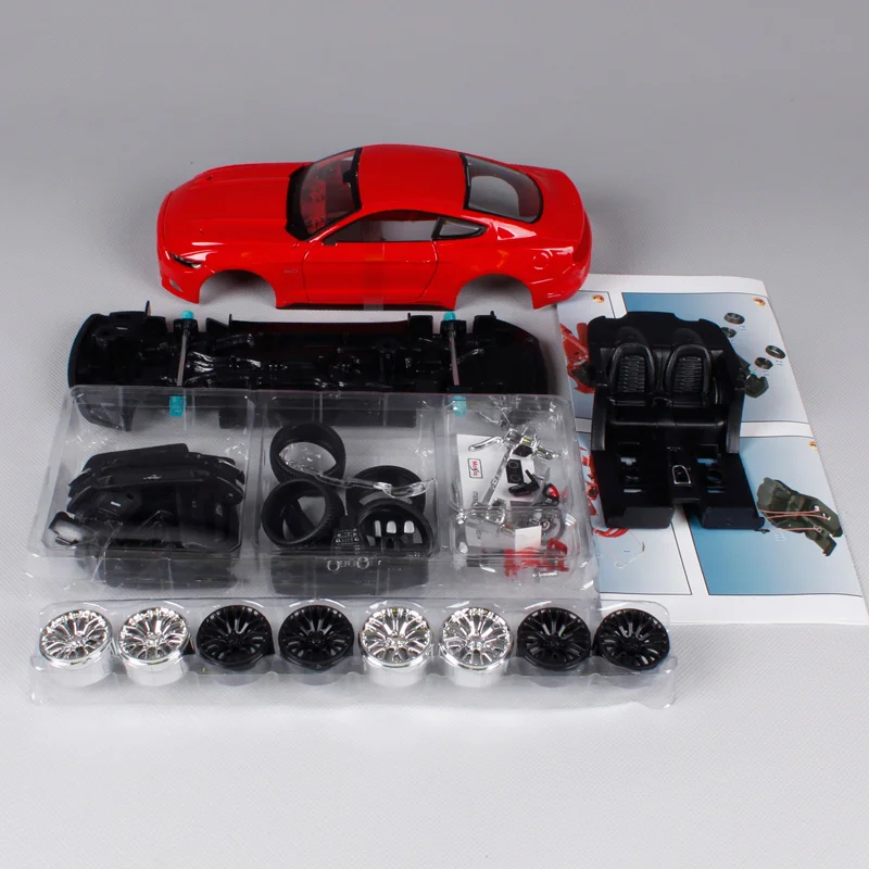 Сборная модель автомобиля Maisto 1:24 2015 Ford Mustang GT 5 0 литой автомобиль сделай сам новая