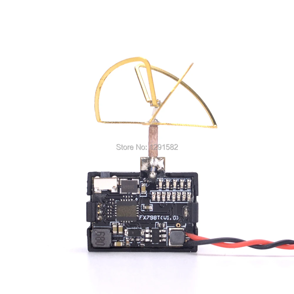 FX798T 5 8G 25mW 40 каналов AV передатчик с камерой 600 TVL мягкая антенна Combo NTSC Для DIY FPV мини