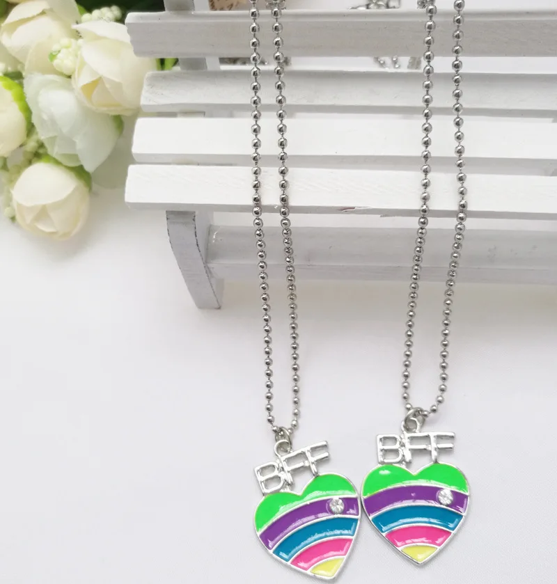 Лучшие друзья подвеска Bff Очаровательная цепочка из бисера разноцветная