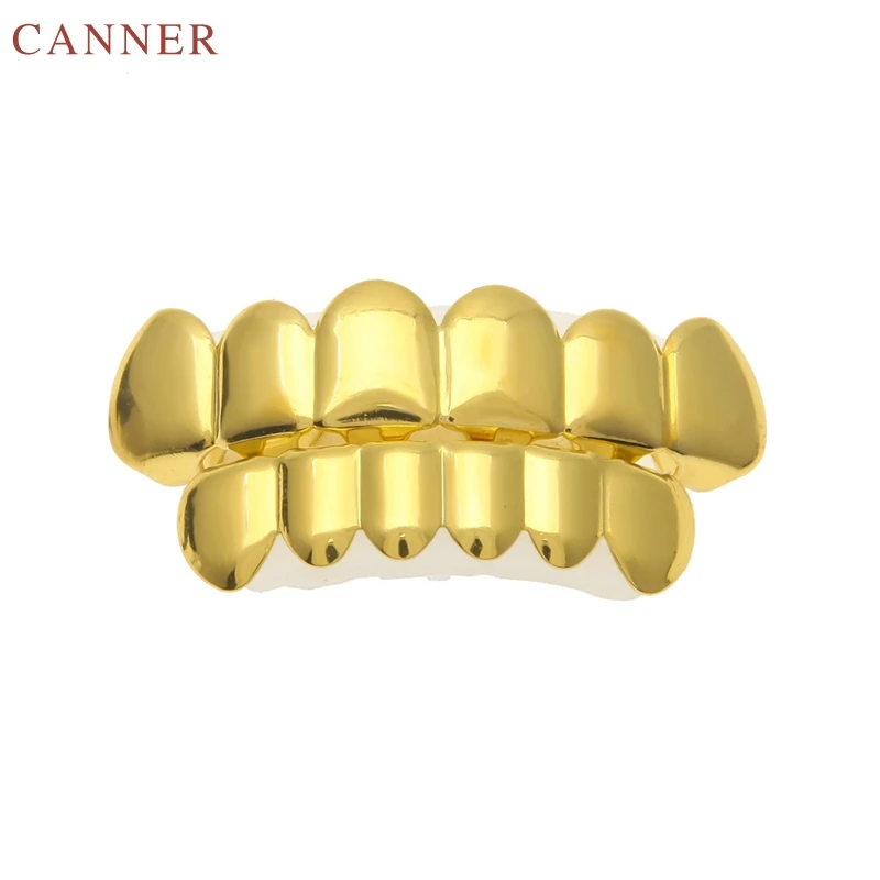 Золотые зубы Grillz хип хоп Топ и низ грили зубные рот Панк шапки Косплей вечерние