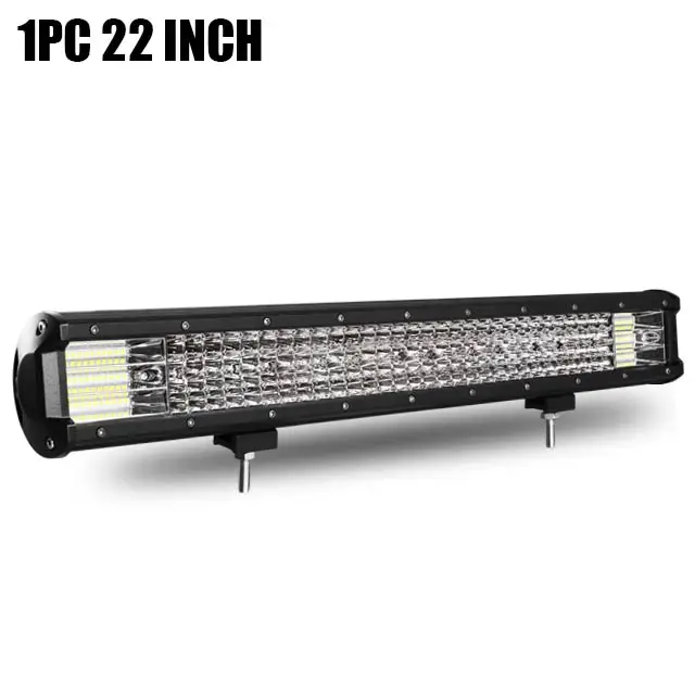1pc 22 inch combo Светодиодный бар 4/7/12/17/20/22 дюймов светодиодный светильник бар светодиодный рабочий светильник для вождения Offroad Лодка автомобиль тягач 4x4 внедорожник ATV 12V 24V - Цвет: 1pc 22 inch combo
