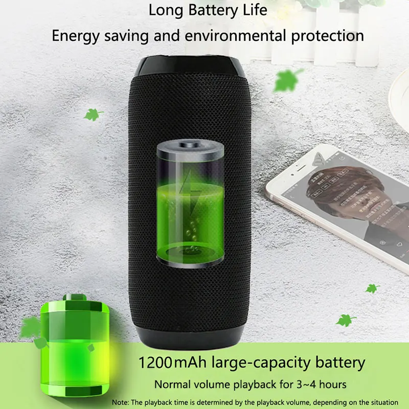 Портативный беспроводной Bluetooth динамик открытый стерео Бас громкий коробка