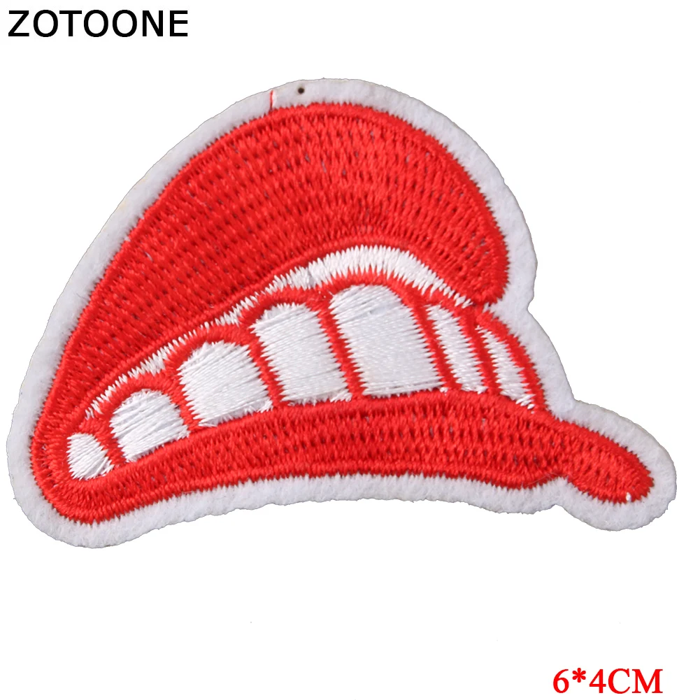 ZOTOONE молния патч для одежды Утюг на вышитой вышивкой аппликация милый пришить эмблема на ткани DIY одежда аксессуары подарок G - Цвет: 1768