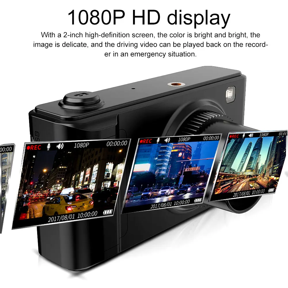 Автомобильный видеорегистратор HGDO 2 дюйма Full HD 1080P|Видеорегистраторы| |