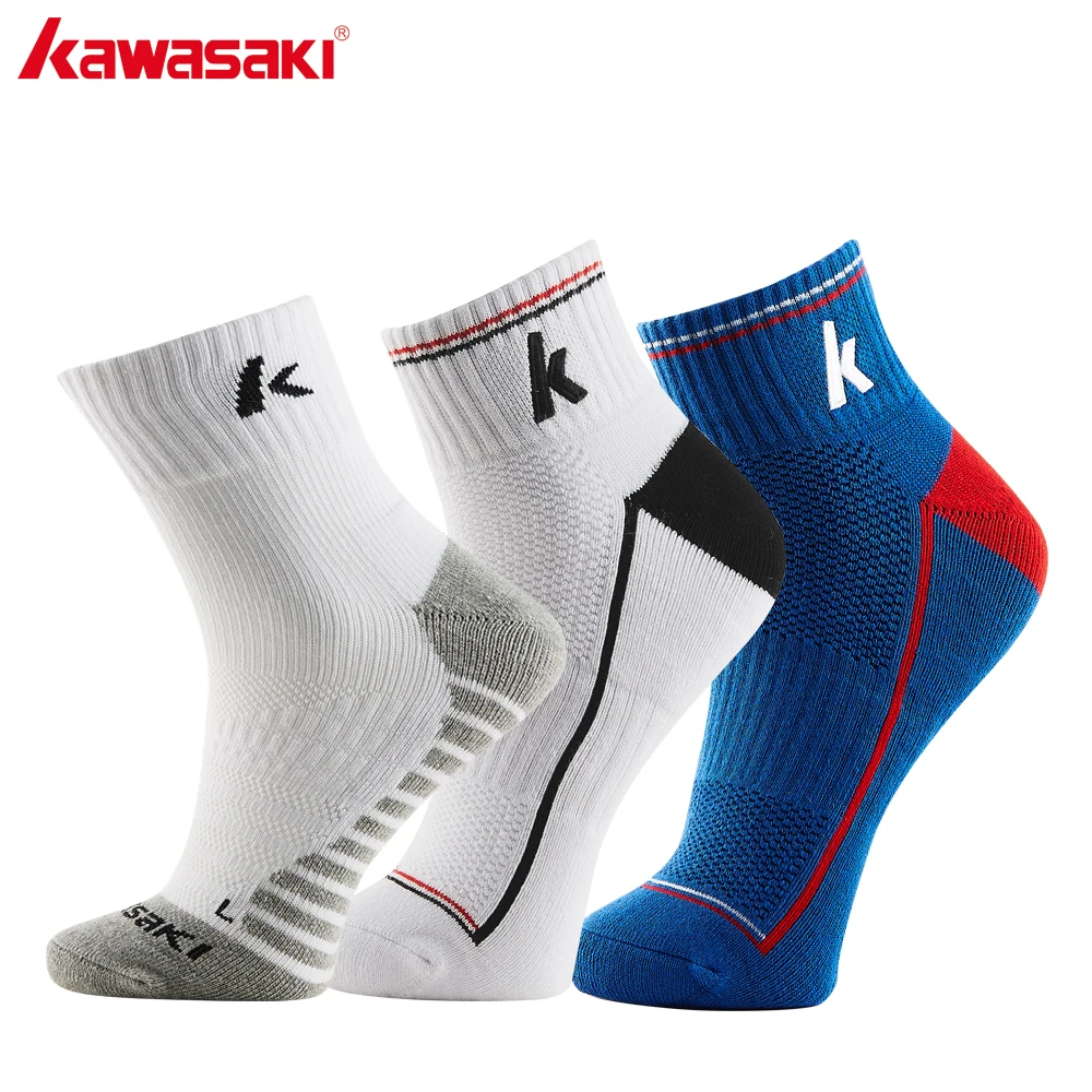 Kawasaki, спортивные носки для бега, велоспорта, баскетбола, фитнеса, дышащие мужские носки из хлопка, предотвращают запах ног