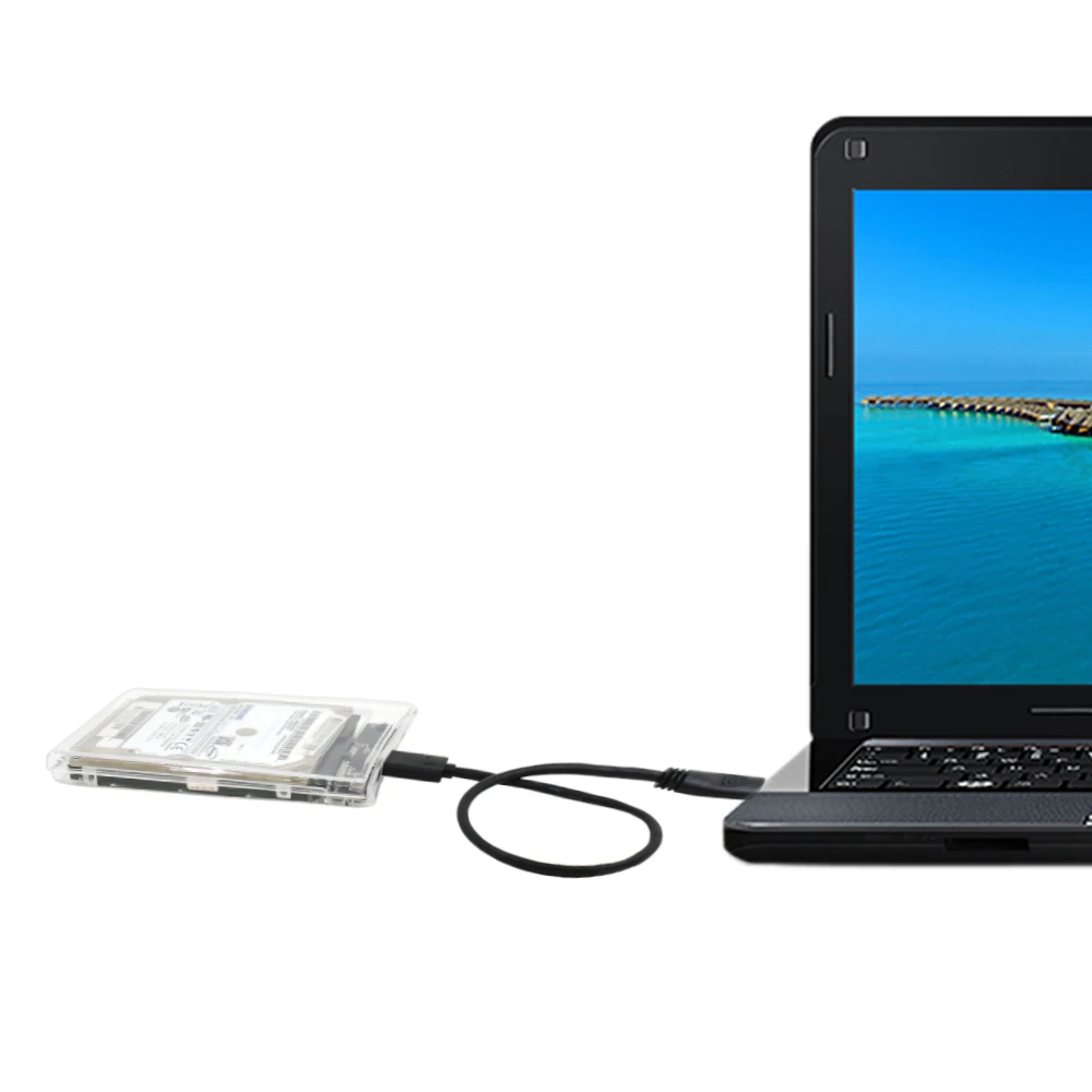 TISHRIC новейший Прозрачный USB 3,0 SSD Чехол-адаптер DVD HDD Sata для USB Caddy Optibay 9,5 мм 2,5 дюйма корпус жесткого диска