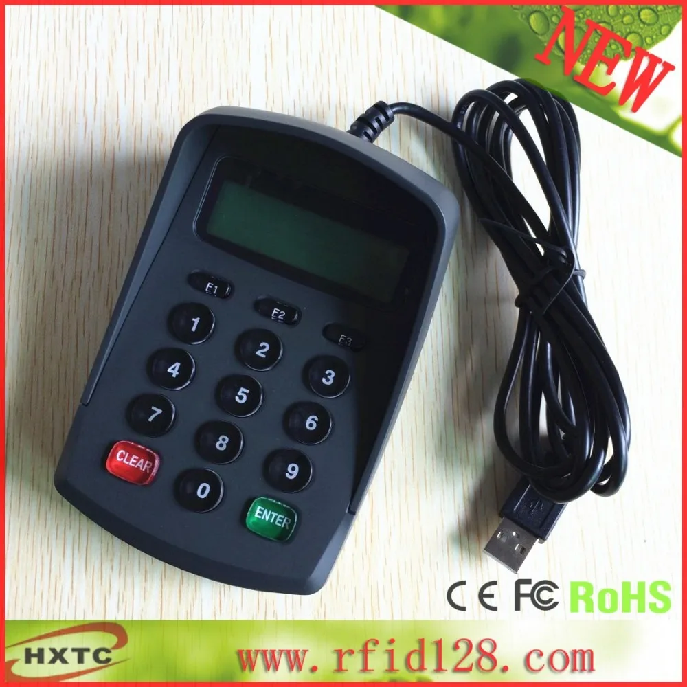 Usb ACSII формат 15 клавиши клавиатуры цифровой клавиатурой Numpad / Pin Pad с жк подключить