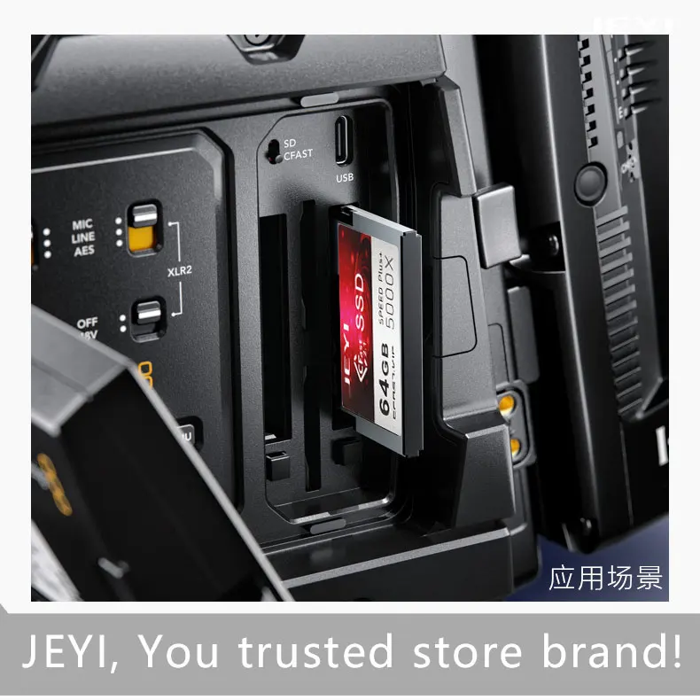 JEYI CFast частицы Цифровая видеокамера памяти карточка SSD 120 г 240 SATA3 CF2.0 Cfast2.1 Cfast2.0 Marvell Чипсет 3D TLC флэш-памяти