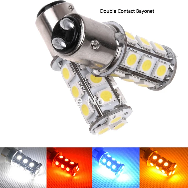 10 шт х Двойной Контакт Штык Bay15d 1157 5050 18 SMD СВЕТОДИОДНЫЙ Автомобильный тормоз стоп