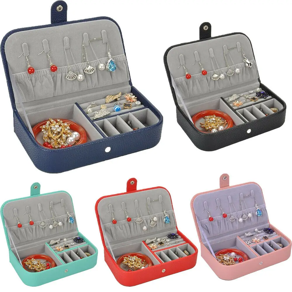 

2019 Brand New Style Jewellery Storage Box Girls Rings Watches Case Necklaces Display Organizer Gifts