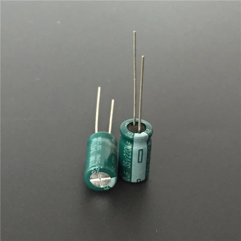 10 шт. 220 мкФ 35 в TAICON PW серии 8x15 мм низкое сопротивление 35V220uF алюминиевый
