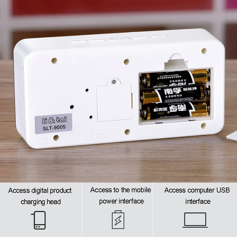 12/24 часов переключатель настольные часы яркая Регулировка Nixie USB зарядка дисплей