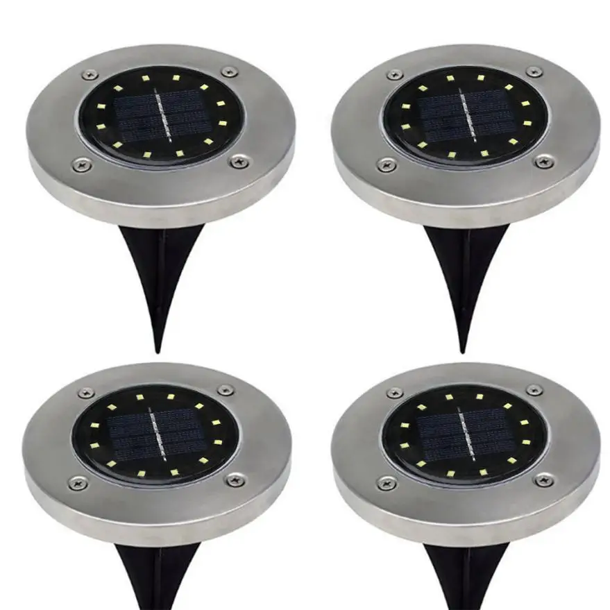 4 шт. 12 светодиодов солнечный светильник для дома и сада|Светодиодные солнечные
