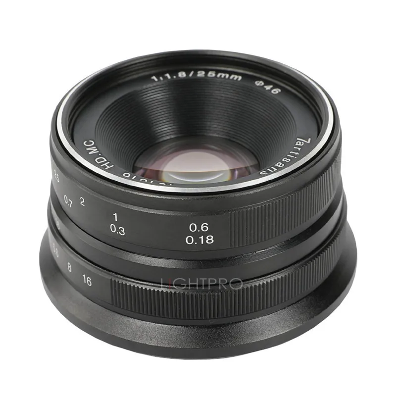 Объектив 7artisans с постоянным фокусным расстоянием 25 мм/F1.8 для всех отдельных серий