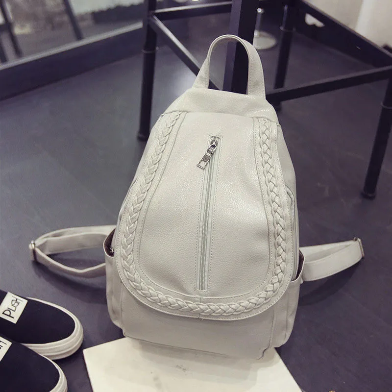 Новые модные высококачественные моющиеся кожаные женские рюкзаки повседневные