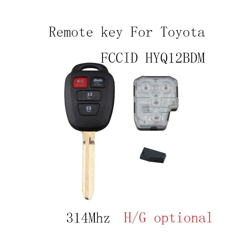 4 кнопки дистанционный ключ-брелок от машины для Toyota Camry 2012 2013 2014 2015 2016 2017 HYQ12BDM