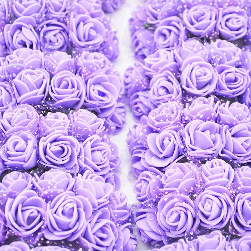144pcs purple 1 шт. моделирующий пенополистирол пенопласт МИШКА белый шар для рукоделия Рождественская вечеринка украшения подарки на день рождения - Цвет: 144pcs purple