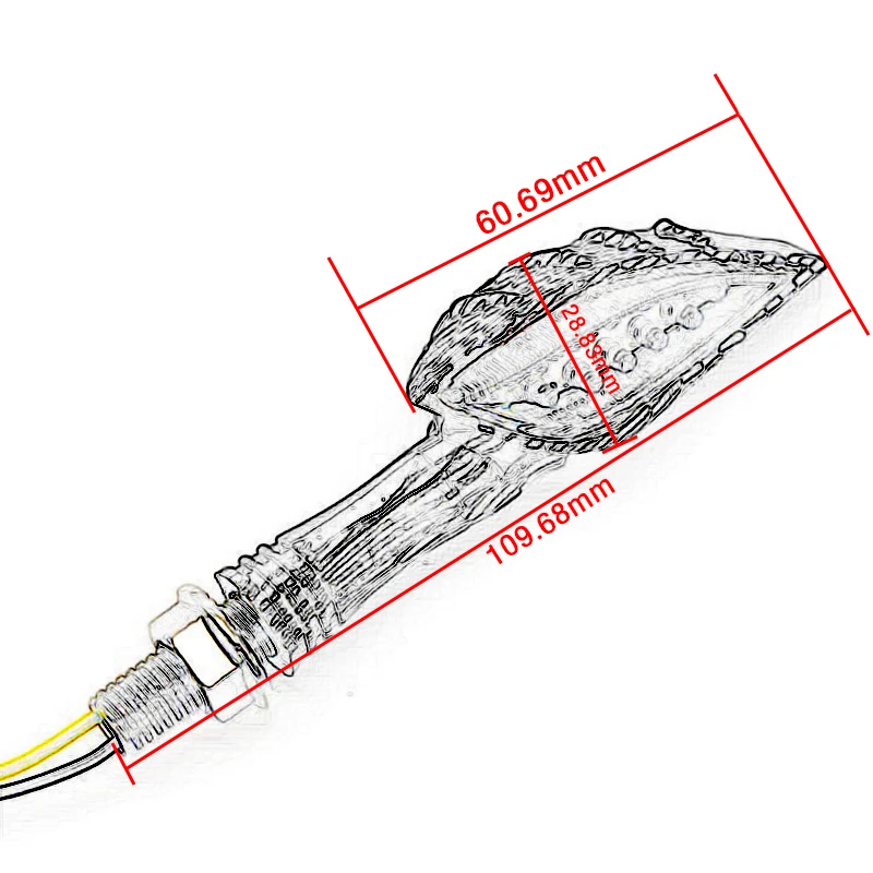 Мотоцикл указатель поворота свет мото индикатор мигалка лампа для Honda CBR 600 F4i MSX125