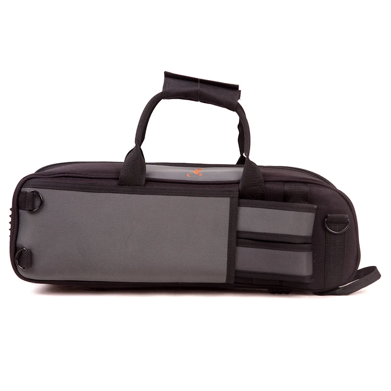 Thicken soft bag stable Bb trumpet case waterproof instrument bags portable black gray color | Спорт и развлечения