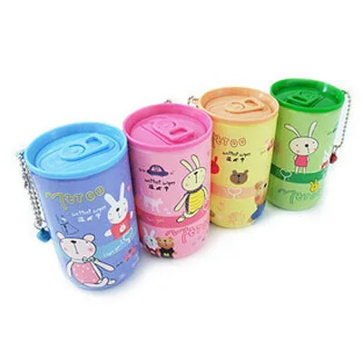 BD R414 Free shipping mini portable creative cartoon barreled wet wipes tissue paper pumping cleaning 30 pieces per can 3pcs/lot | Красота и