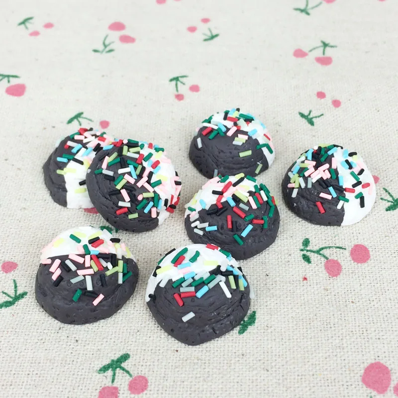 Плоская обратная сторона глина кабошон кавайный шар для мороженого