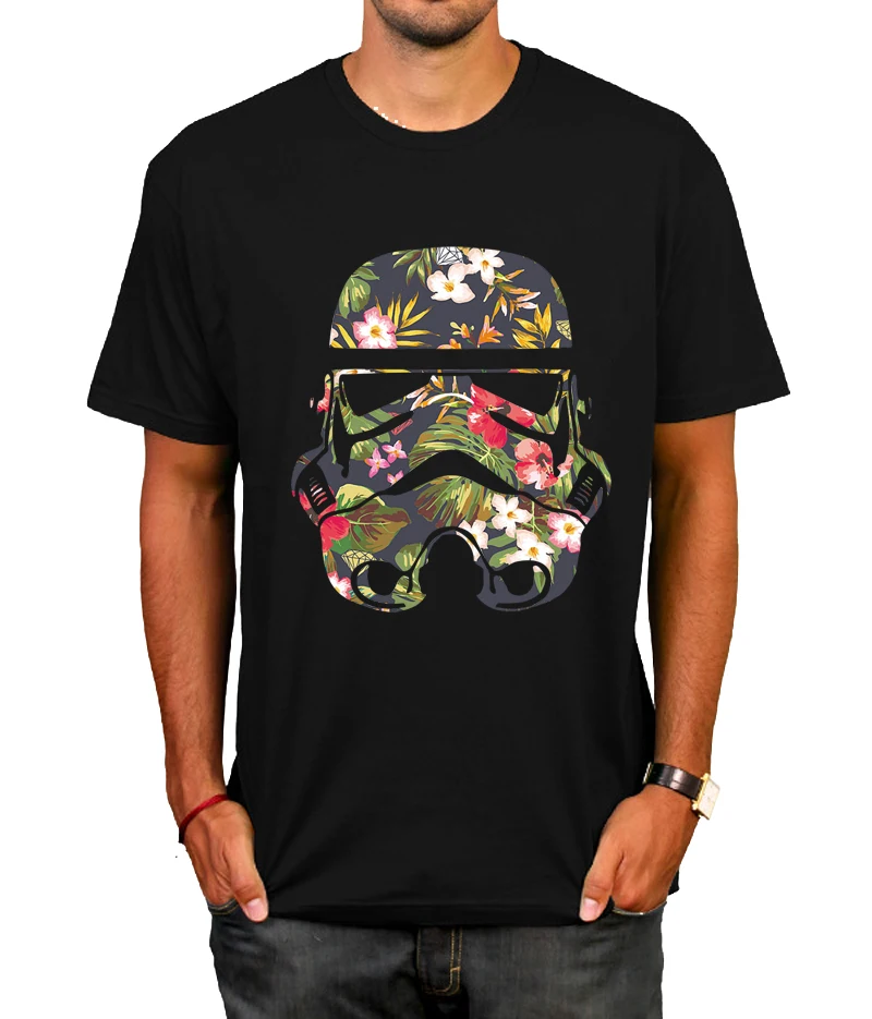 Звездные войны Дарт Вейдер лицо Футболка Маска хлопок короткий рукав camiseta Повседневная o-образным вырезом Мужская футболка