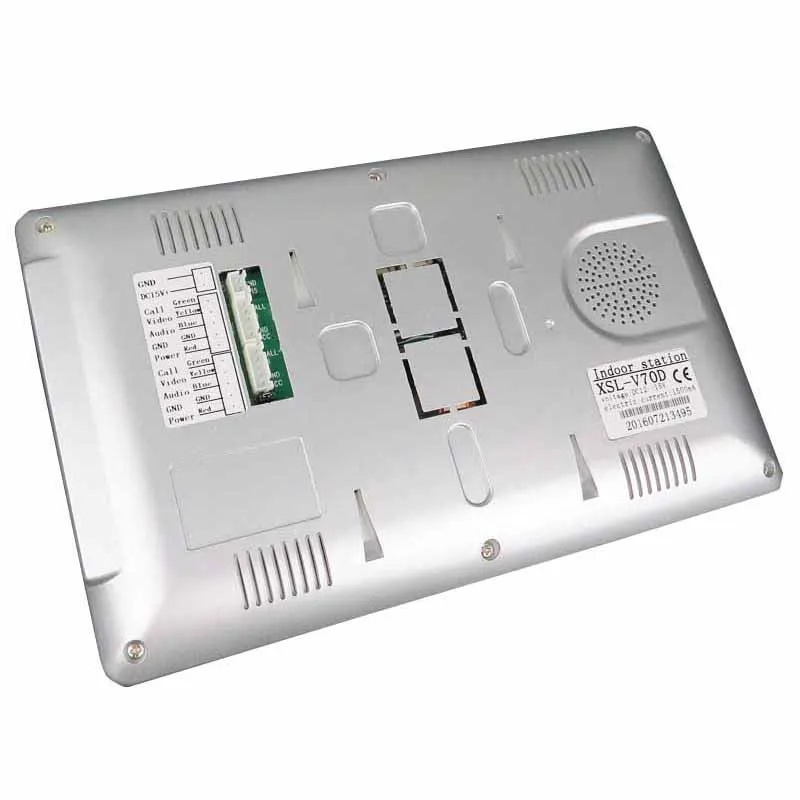 Бесплатная доставка 7 дюймовая система видеодомофона + 2 экрана 1 наружная камера