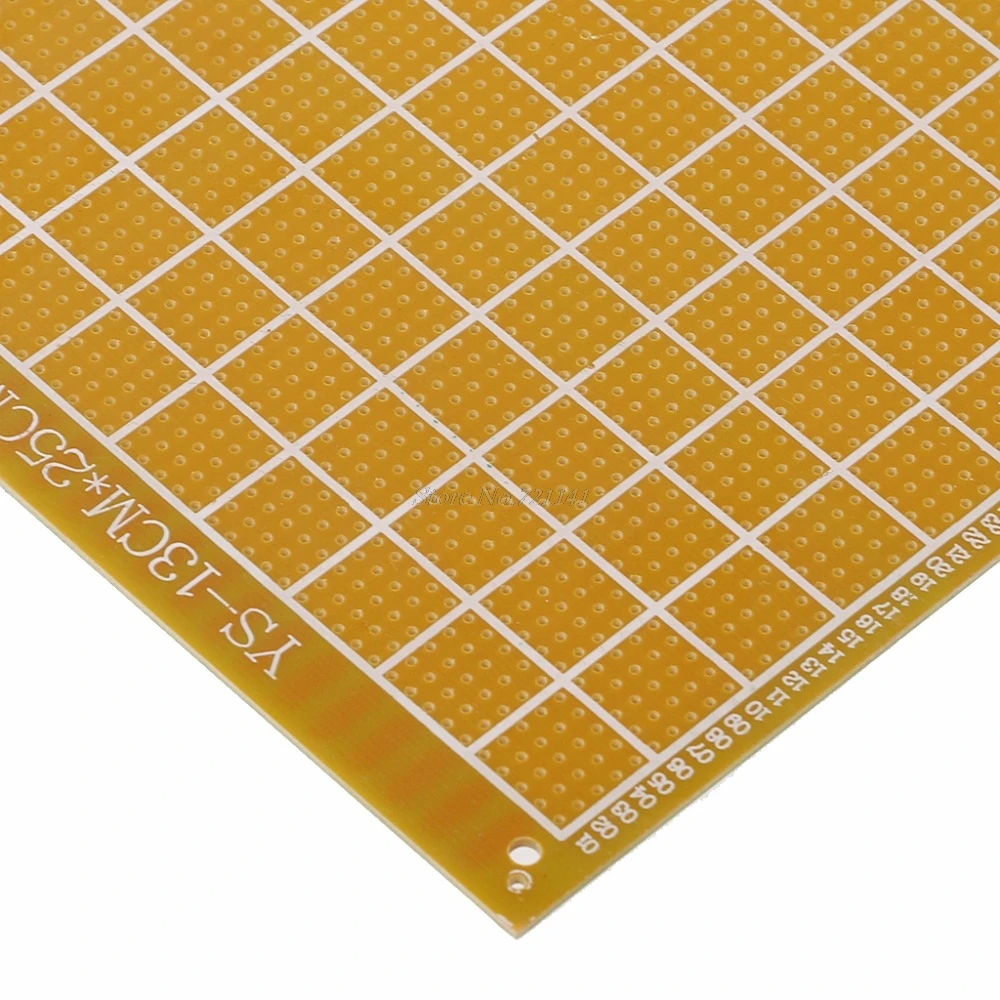 13x25 см односторонняя универсальная печатная плата PCB паяльная FR-4 стекловолокна