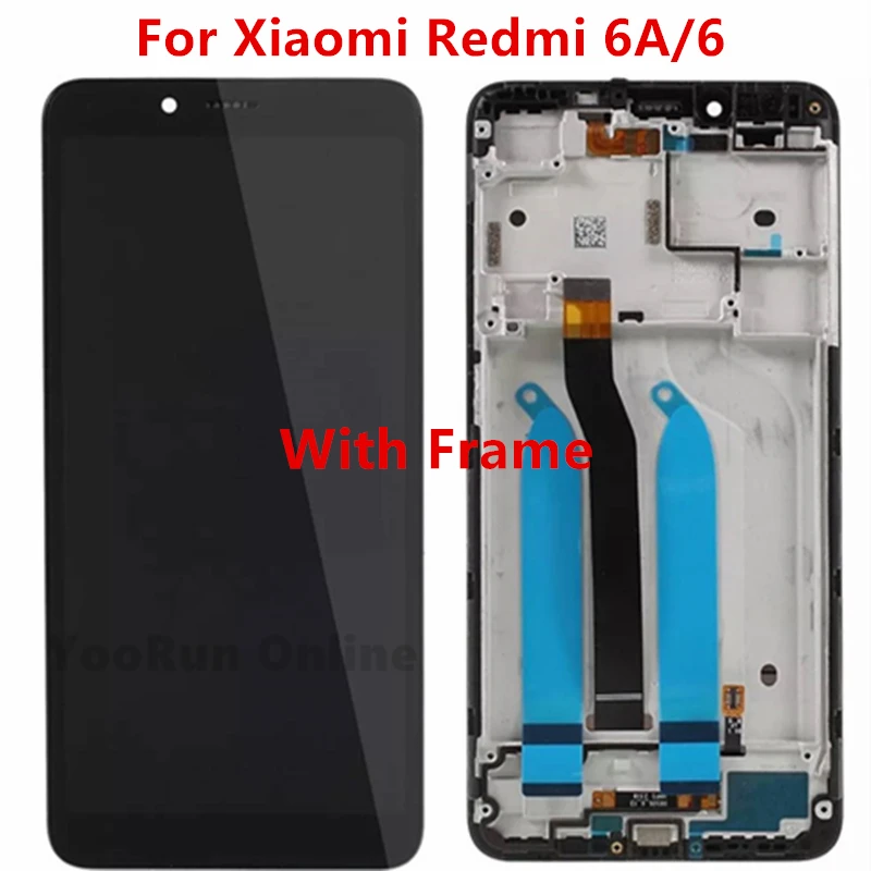 5,4" для XIAOMI Redmi 6A 6 ЖК-дисплей сенсорный экран с рамкой AAA Качество дигитайзер Замена Бесплатные инструменты для Redmi 6A ЖК