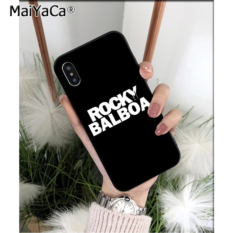 MaiYaCa Rocky Balboa лучший из высококачественный чехол для телефона Apple iPhone 8 7 6 6S Plus X XS MAX 5