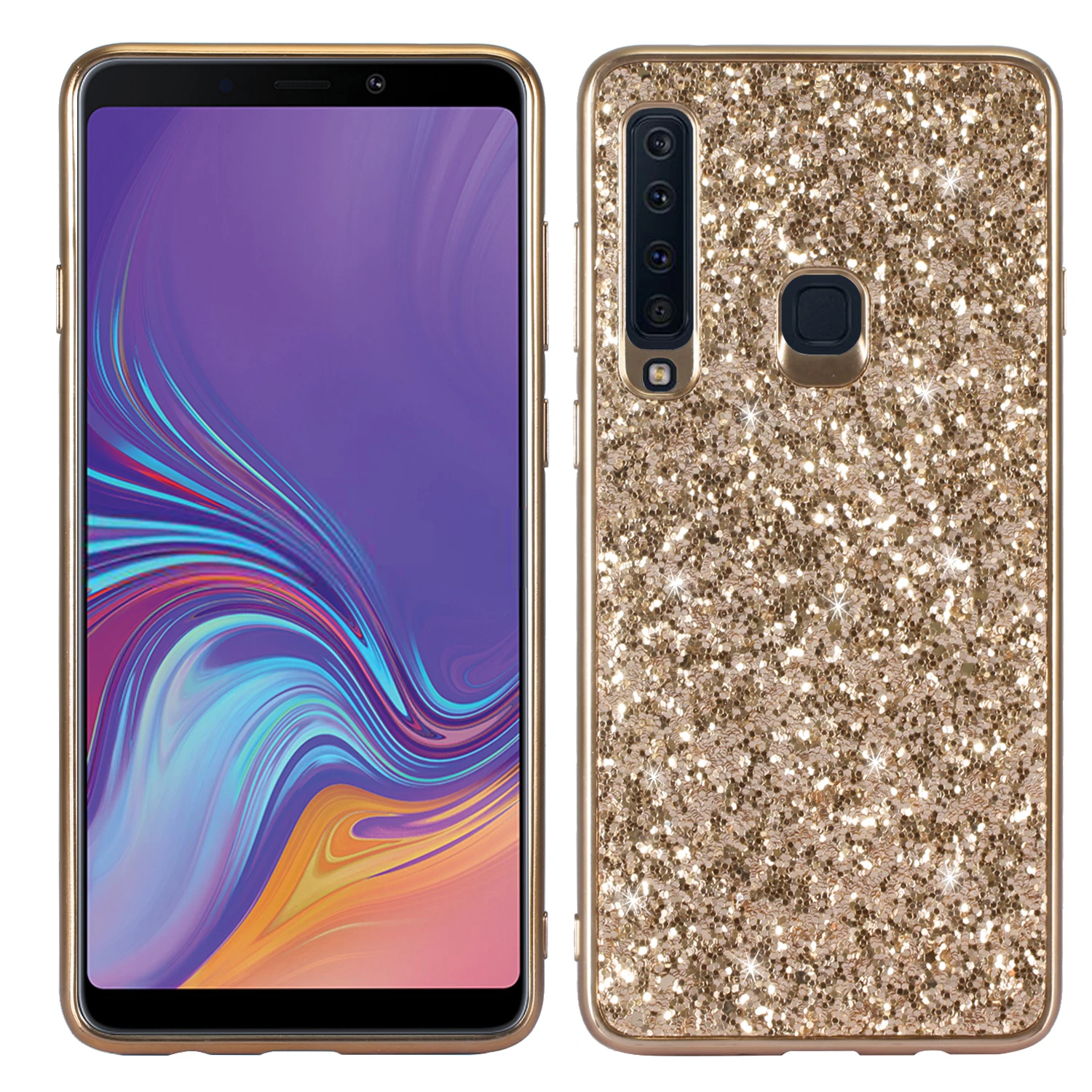 Q UNCLE Glitter Mobile Phone Case For SamSung Galaxy S7 S8 S9 S10 Plus S10E J7 A8 A6 A7 2018 Note 8 9 A40 A70 A10 A50 M20 M10 |