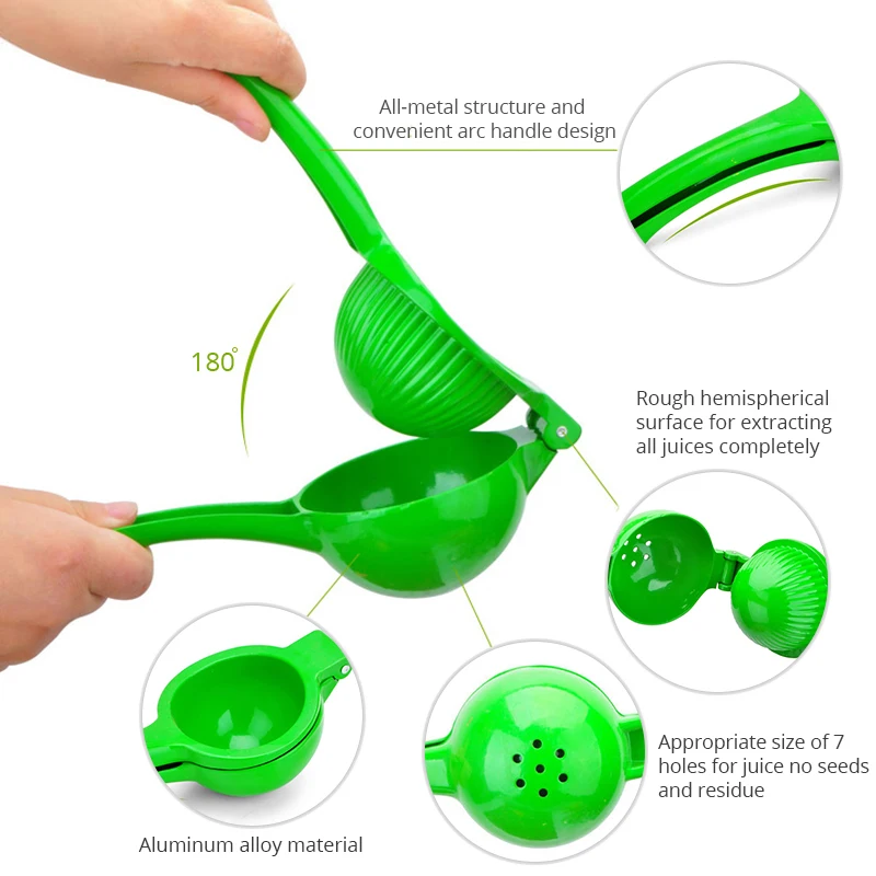 KONCO Metal Lemon Lime Squeezer Stainless Steel Manual Citrus Press Juicer Hand Juicier Fresh Fruit Tool Kitchen Tools |