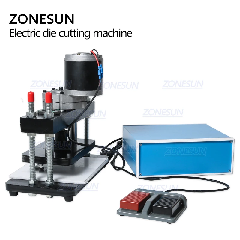 ZONESUN 26x15 см электрическая машина для высечки кожи фотобумага ПВХ/Эва лист форма
