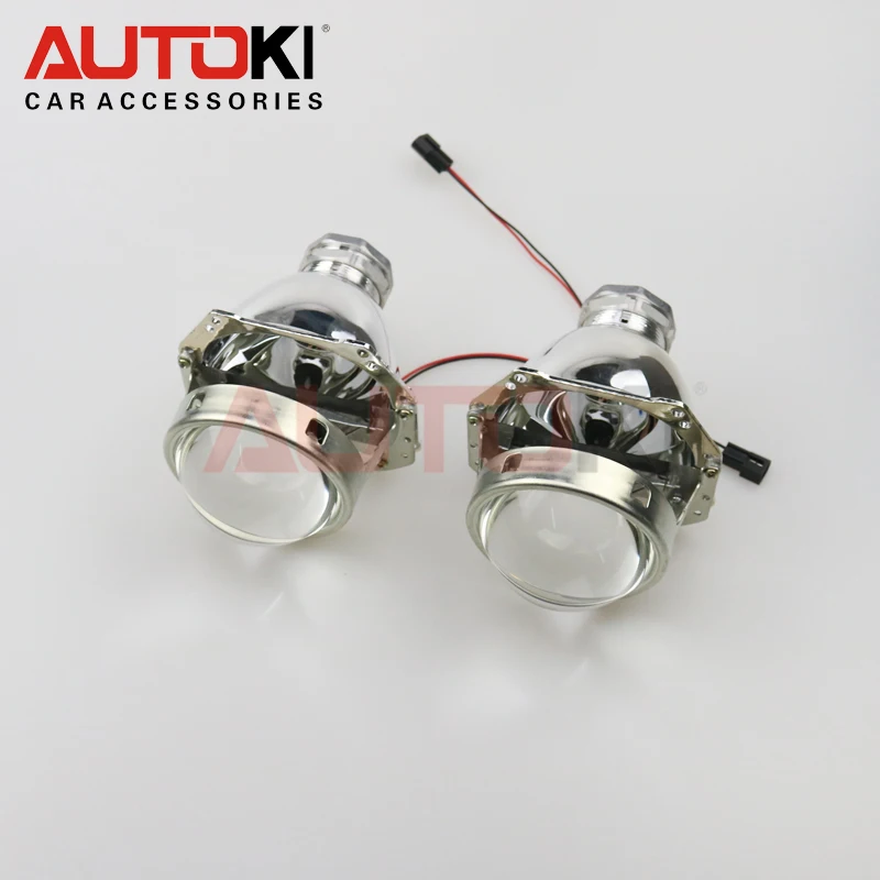 Autoki 3.0 дюйм(ов) металлический D2S H4 Биксеноновая объектив проектора фар автомобиля Биксеноновая объектив проектора