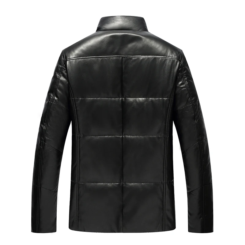 2018 высококачественное черное пальто из натуральной овечьей кожи зимняя белая