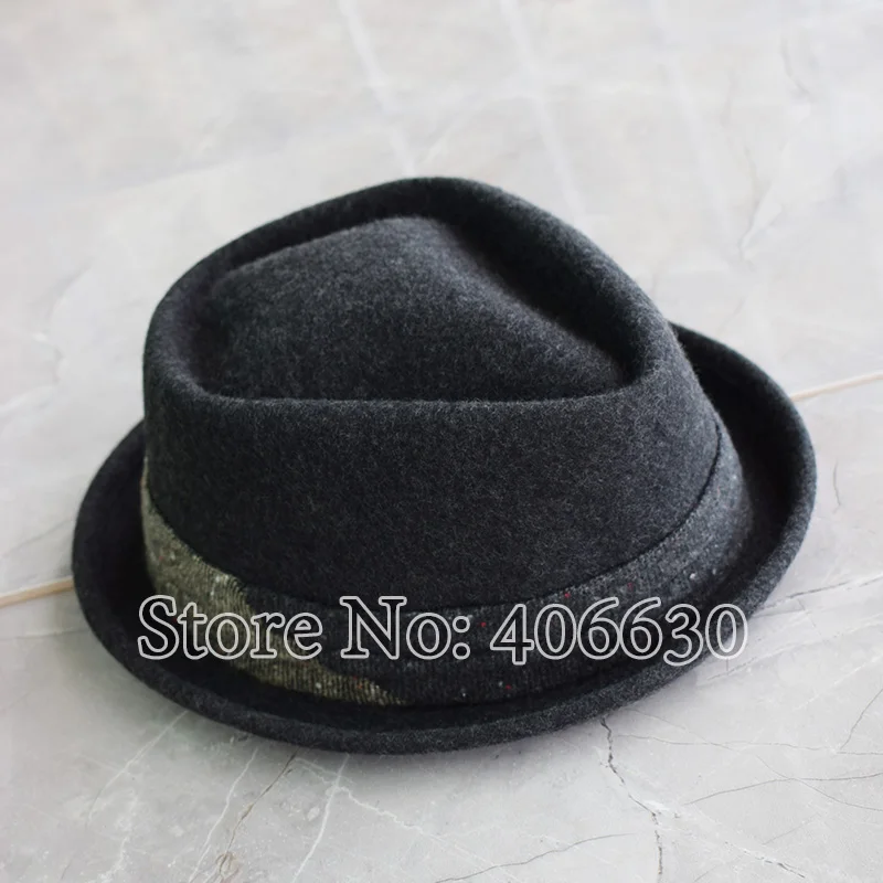 Winter High Quality Mens Wool Felt Fedora Hats Chapeu Masculino Panama Jazz Trilby Hats Free Shipping PWFE046