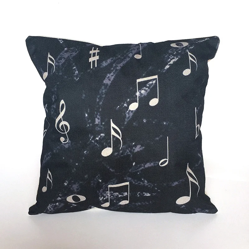 Музыкальная подушка наволочка декоративные чехлы на подушки из льна и хлопка для