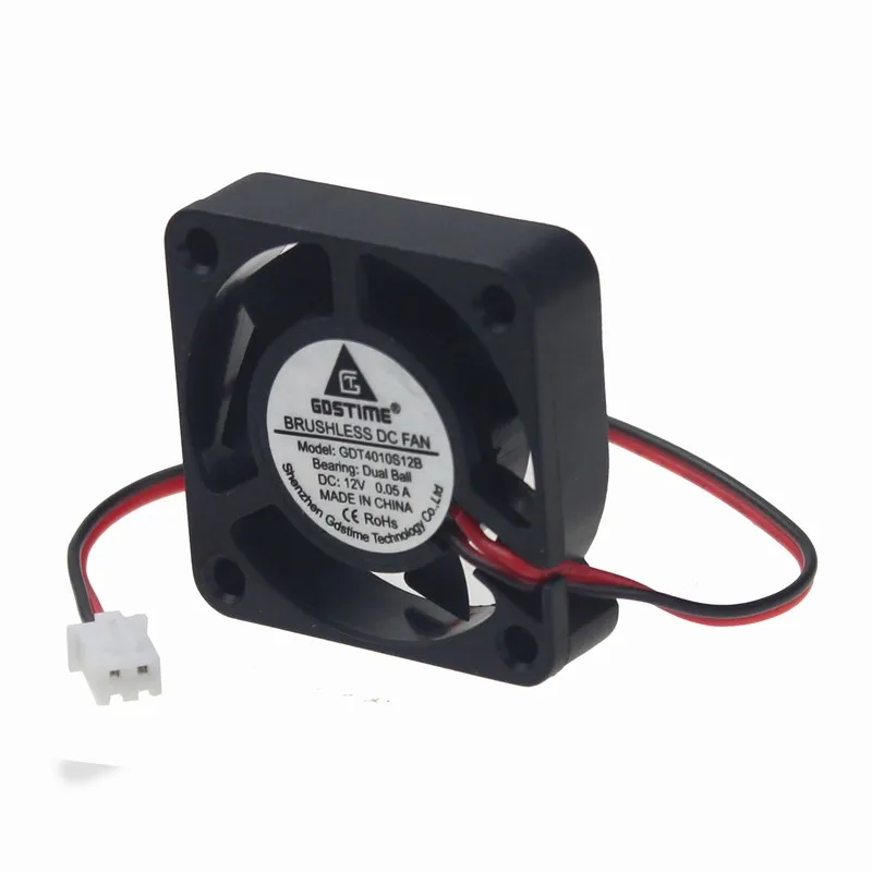 2 шт. вентилятор для 3D принтера 40x40x10 мм 12 в пост. Тока|heatsink cooling|vga heatsinkfan 40x40x10mm |