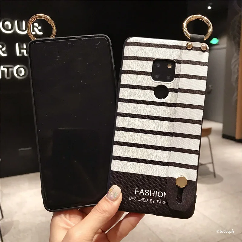 SoCouple чехлы с ремешком на запястье для телефона Huawei Mate 10 20 Pro 30 Lite P10 P20 P30 Nova 3i 5i Honor