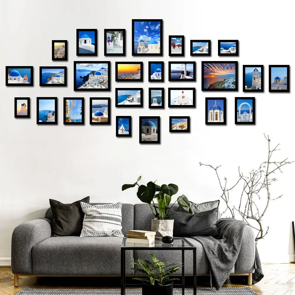 28 Pcs Nordic Style Photo Frame For Wall Art Picture Cheap Frames Set for Living Room Sofa background | Дом и сад