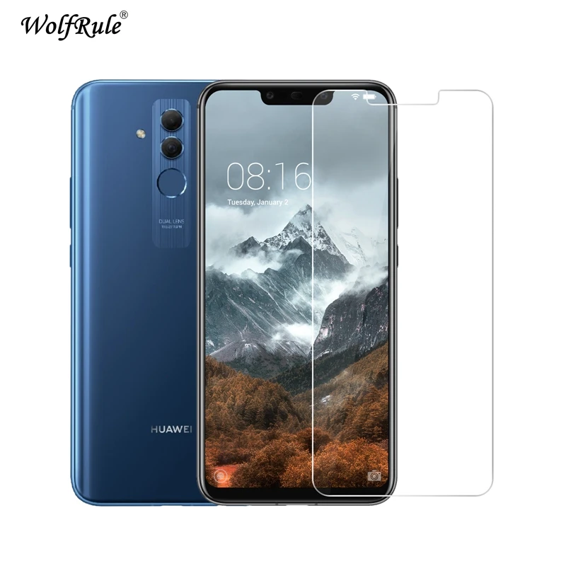 2 шт. Защитное стекло для экрана Huawei Mate 20 Lite закаленное телефона с защитой от