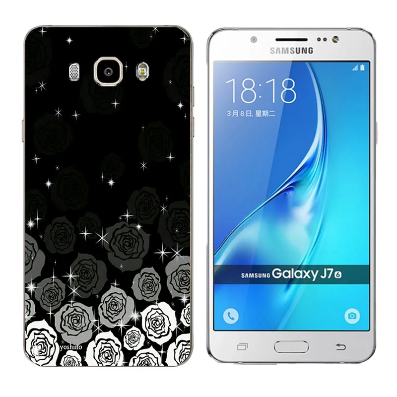for Samsung Galaxy J7 2016 Case Soft TPU Cover Triangle Printing Back Silicon Phone Cases J710 J710F J710M Coque |