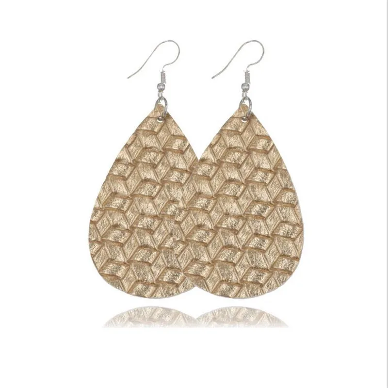 Top Sale Lightweight Waterdrop Earrings for Women Bohemia PU Leather Fashion Statement Jewelry Party Girlfriend Gift | Украшения и