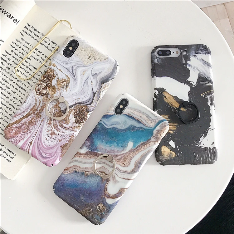 Модный Цветной мраморный чехол для телефона iphone X XR XSMAX 6 7 8 Plus классические