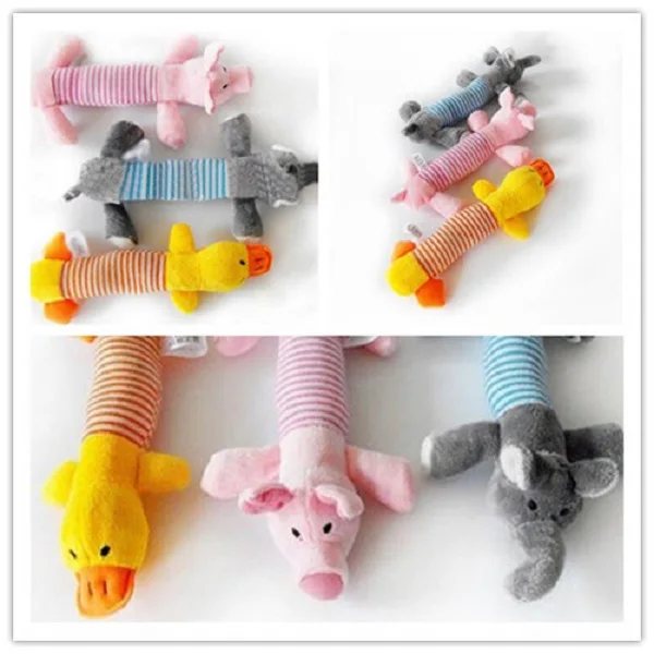 Новый собака щенок домашние животные Плюшевые Звук Жевательная пищалка милые