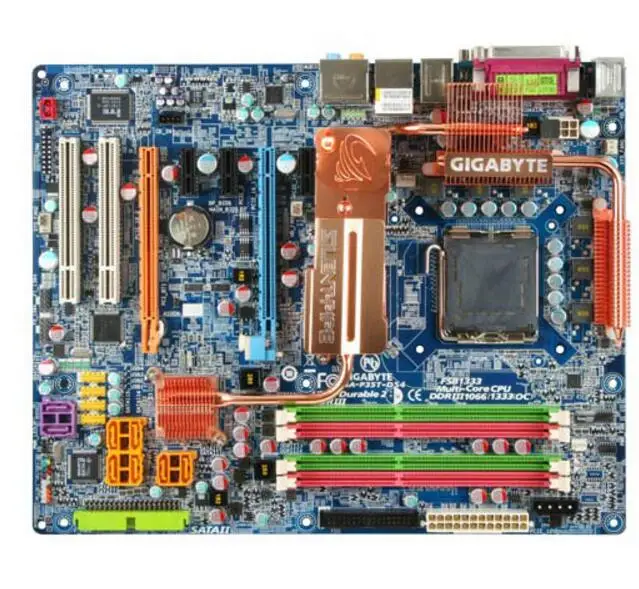 Для Gigabyte GA P35T DS4 оригинальная б/у рабочего стола материнской платы P35 разъем LGA 775